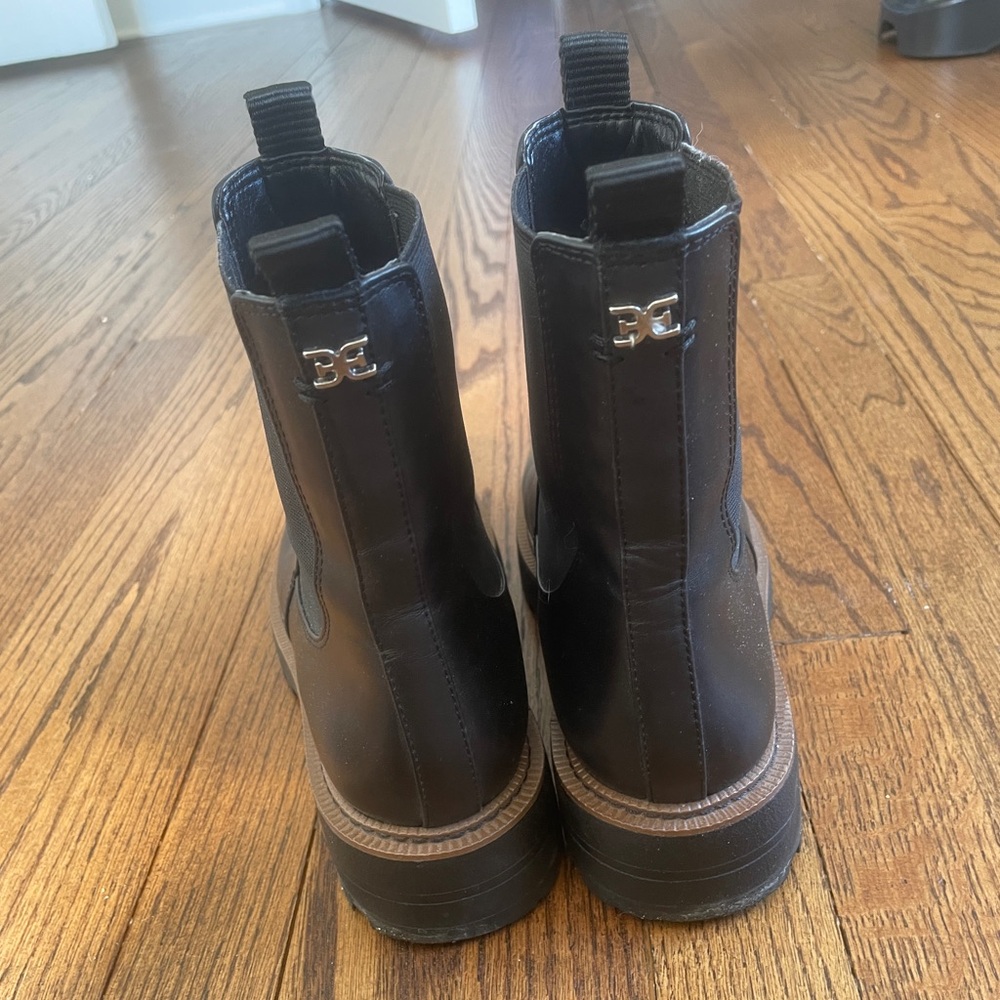 Sam Edelman Black Leather Women's Boots - Picture 3 of 4